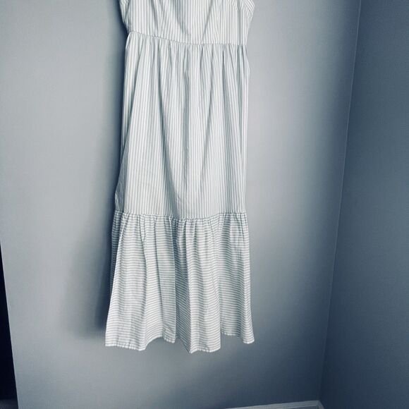 Gal Meets Glam Maxi Dress  12 Jasmine Ruffle Tier Maxi Green Stripe Cottagecore - Picture 8 of 16